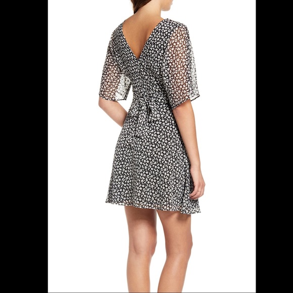 🔥🔥🔥NEW All Saints Ivey Floral Split Sleeve Mini Dress - Picture 2 of 13